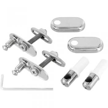 Cerniere per sedile copriwater slim in acciaio inox cromato TV109AA