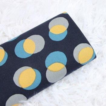 110x45cm Cotton Fabric by the Yard - Circle Design
