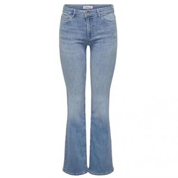 Jean évasé pour femmes, taille haute, stretch XL, Bleu