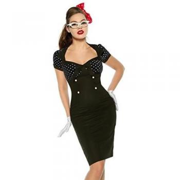 Retro-Rockabilly-Style‑Kleid, 1950er‑Jahre, Größe M