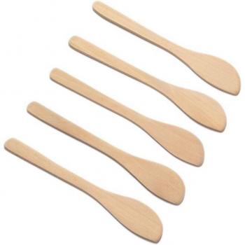 Wooden Spoons for Dumpling Filling and Peanut Butter Spreading (10 pcs)