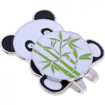 Panda Golf Hat Clip with Magnetic Detachable Ball Marker