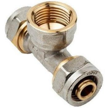 Te Hembra 25 mm Compresión Multicapa No Prensa Gris