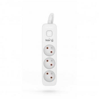 Regleta de 3 Tomas con Toma de Tierra y Interruptor - 5.0m, Cable 3x1,5mm2, 16A