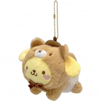 Nakayochi Bear Pom-Pom Keyring