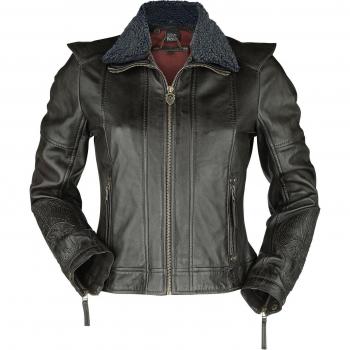 Giacca in pelle Aragorn - Il Signore degli Anelli - S a XXL - Donna - marrone scuro