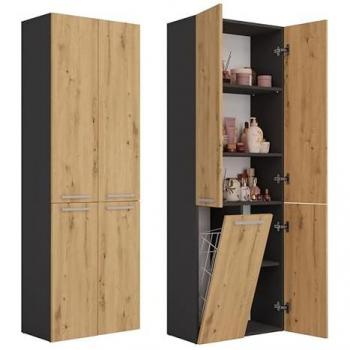 Topeshop Badezimmerschrank NEL Duo H174 cm