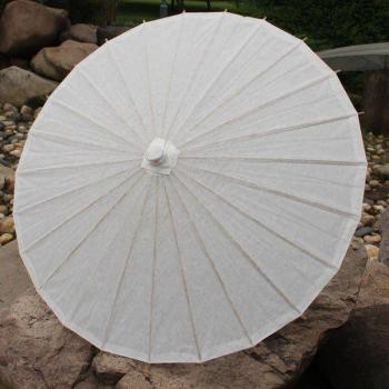 Bridal Silk Umbrella with Long Handle