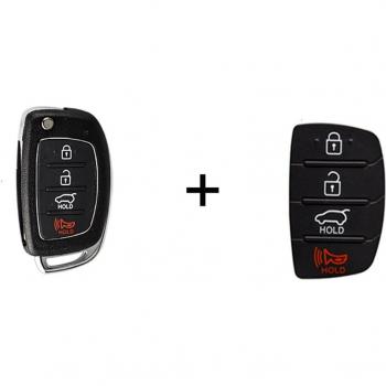 OkeyTech Flip Folding Car Key Shell for Hyundai SANTA FE