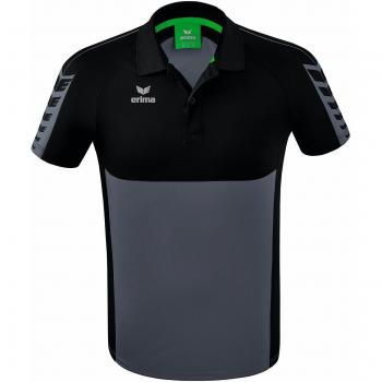 ERIMA Herren Six Wings Poloshirt - Schwarz - S