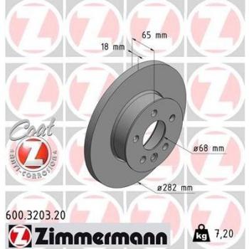COAT Z 600.3203.20 Brake Disc – Zimmermann Edition