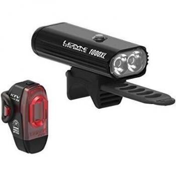 Lezyne KVT Drive Pro + Lite Drive 1000XL Combo Bike Light Set - Black