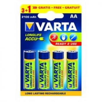VARTA Recharge Accu Power (AA, 2100 mAh) – 4‑Pack