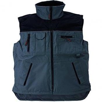 Gilet de Travail Ripstop Gris/Noir 3XL