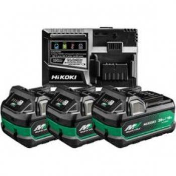HiKOKI Booster Pack 3 Akkus 36V/18V + UC18YSL3 Ladegerät