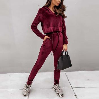 Dames Casual Gym Kleding Set met Effen Kleur
