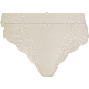 Nina Von C. String Blütenzauber (2er Pack) mit floralen Spitzeneinsätzen