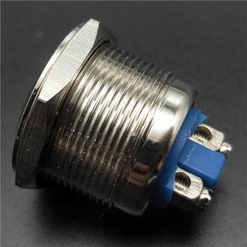 22mm Splash-Proof Metal LED Power Indicator Light, Dual Screw Feet, 3V/5V/12V