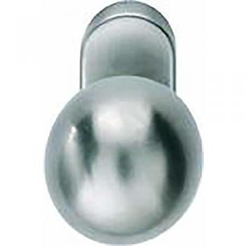 Forum® Türbeschlag PT-Türknopf, 07 0802, auf Rosette oval, Alu F1