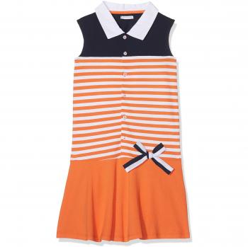 Tutto Piccolo 4244S18, Vestido para Niñas, Naranja, 4 años