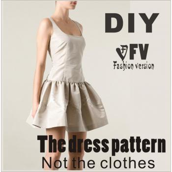 Women's Dress Sewing Template BLQ-69
