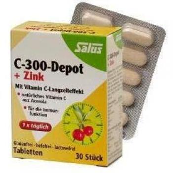 Vitamin C30 0 Depot+Zink Salus Tabletten 30stk