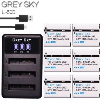 Li-50B Rechargeable Battery and LCD Charger for Olympus Cameras