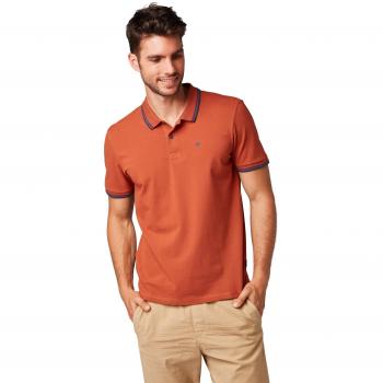 Tom Tailor Herren Polo Shirt „Red Spice“ mit Sticklogo