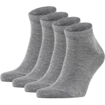 Falke Herren Casual Socken „Happy 2P SN“ – 4er Pack Grau (43-46)