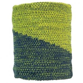 Cuello Térmico Izas Kazbek II - Tubular de Invierno Unisex con Forro Polar - Azul Real y Amarillo - Talla Única
