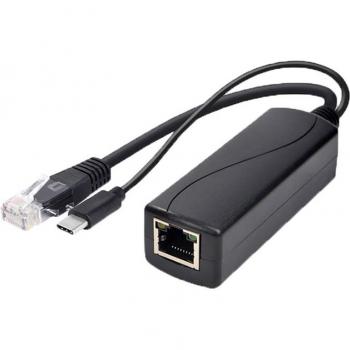 Type-C Power Over Ethernet Splitter 48V to 5V for Raspberry
