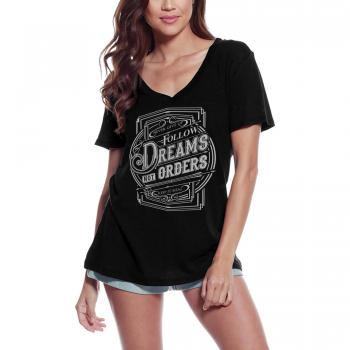 T-Shirt Donne UltraBasic Not Orders Nero XL