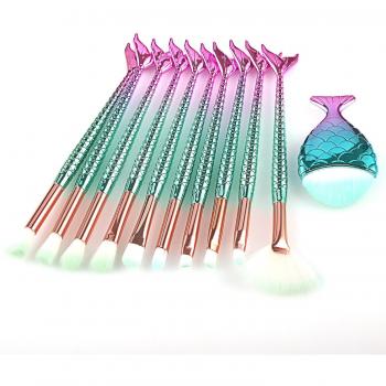 Makeup Brush Set 10/11 Pieces for Foundation and Eyebrow