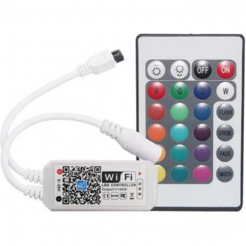 Wifi RGB LED Strip Controller 24-Key Music Control DC 5-28V