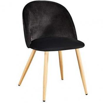 LPD Venice Velvet Dining Chairs & Marble Effect Tables (Black, Table)
