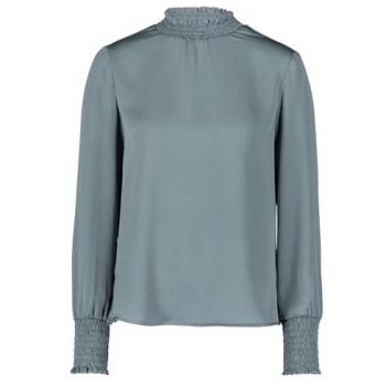 Zero Klassische Bluse zero Bluse gesmokter Kragen