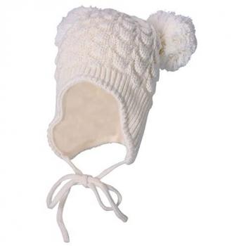 Sterntaler® Strickmütze Bommelmütze Struktur