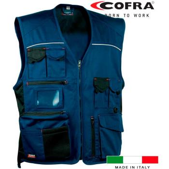 Chaleco Cofra Expert Negro Azul marino