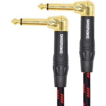 6.35mm Mono Male to Male Right Angle Guitar Cable