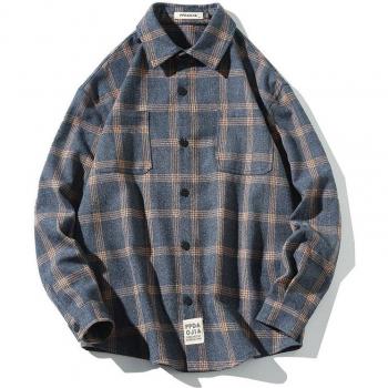 Misniki 2022 Men's Casual Plaid Button Down Shirt