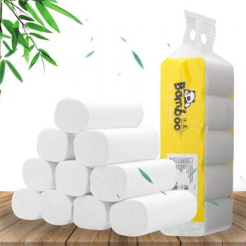 Rouleaux de Toilette Sans Noyau, Pâte de Bois, Confortable
