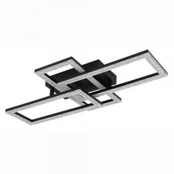 Plafonnier Salon LED 24W avec Cristaux Réglables