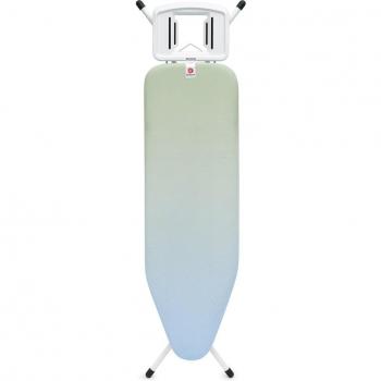 Tabla de planchar Brabantia B 124 x 38 cm con soporte sólido para plancha, color Soothing Sea