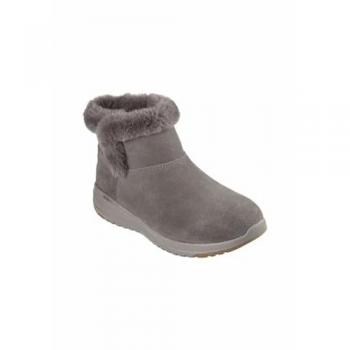 Skechers Botín On‑The‑Go Stellar “Cozy Step” Taupe Oscuro con Plantilla Goga Mat (Talla 38)