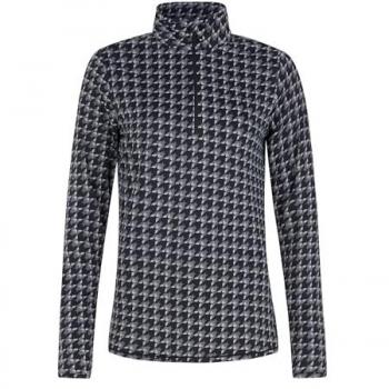 Veste polaire femme Protest PRTNoon demi-zip noir intense blanc - XL