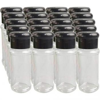 Bote Condimento Negro 100 ml – Set 20 Unidades
