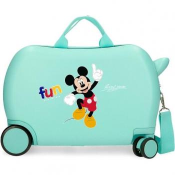 Disney Maleta Infantil 2 Ruedas Azul Fun with friends