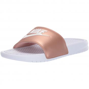 Benassi JDI Duschschuhe für Frauen von Nike in Multicolor (Weiß/Rot/Bronze), EU 43