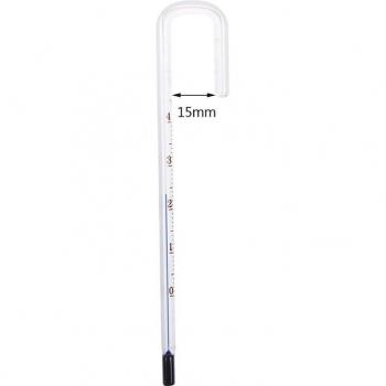 Glass Tank Aquarium Thermometer with Hook for Fish Tanks and Reptile Boxes (6mm)