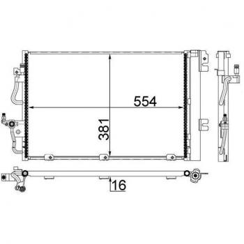 Mahle Air Conditioning Condenser 377 001S
